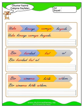 B sesi Çalışma Sayfaları